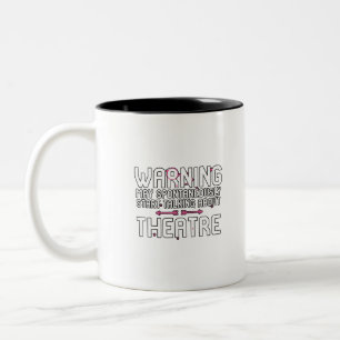 Warnung kann spontan ins Gesprächstheater einstei Zweifarbige Tasse