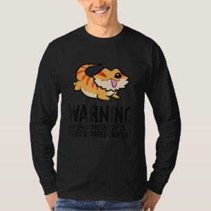 Warnung Kann Spontan Über Bartagamen Sprechen T-Shirt