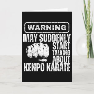 Warnung könnte plötzlich anfangen, über Kenpo Kar  Karte