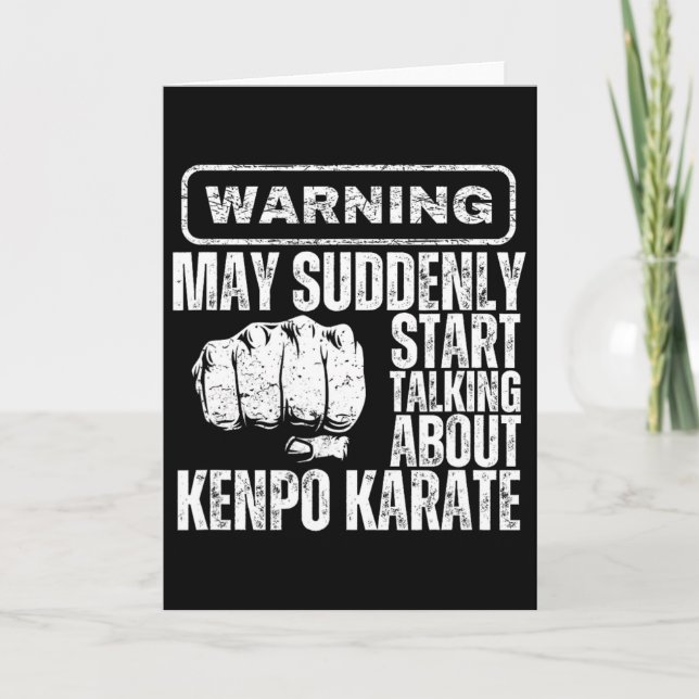 Warnung könnte plötzlich anfangen, über Kenpo Kar  Karte (Vorderseite)