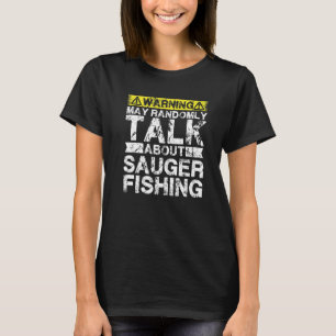 Warnung könnte über den Fischfang von Saugerfische T-Shirt