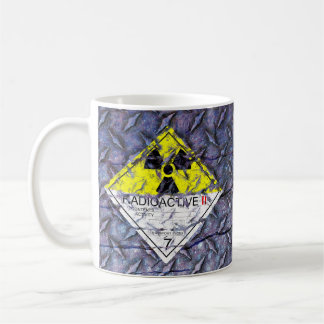 Warnung! Korrodierte radioaktive Katze.2 Zeichen - Kaffeetasse