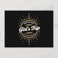 Warnung Mädchen Reise in Progress Sommerurlaub