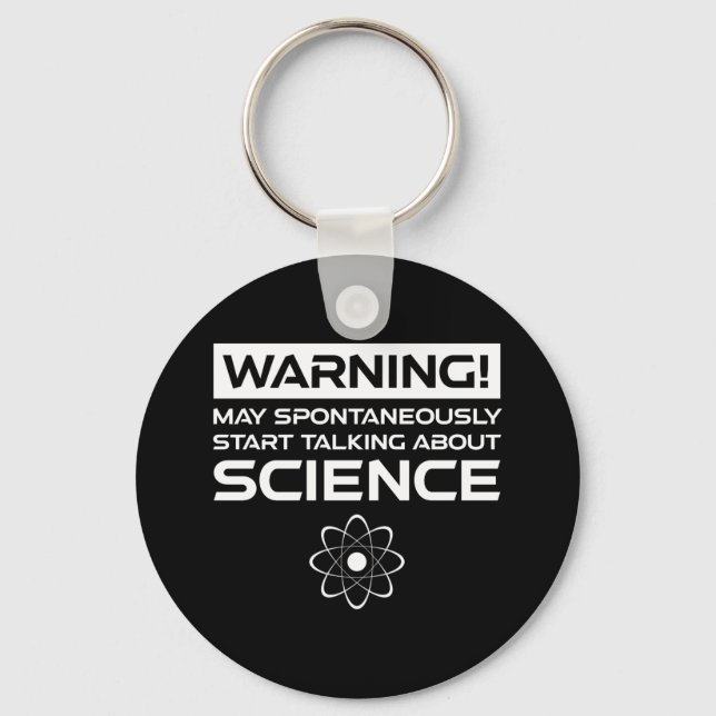 Warnung! Mai beginnt, über Wissenschaft zu spreche Schlüsselanhänger (Vorderseite)