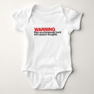 Warnung: May brast Baby Strampler