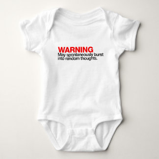 Warnung: May brast Baby Strampler