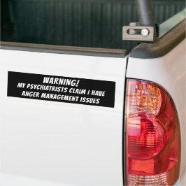 WARNUNG! MEINE PSYCHIATRISTEN BEHAUPTEN, ICH HABE  AUTOAUFKLEBER