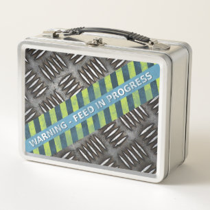 Warnung Metall Brotdose