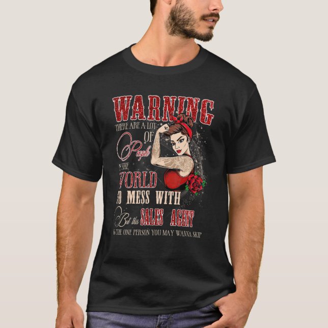 Warnung: Nicht mit diesem Agent verkaufen Frauen D T-Shirt (Vorderseite)