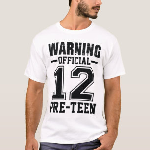 Warnung Offiziell 12 vor 12 Jahren T-Shirt
