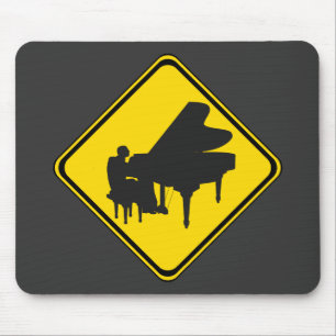 Warnung: Piano Player Ahead! Mousepad