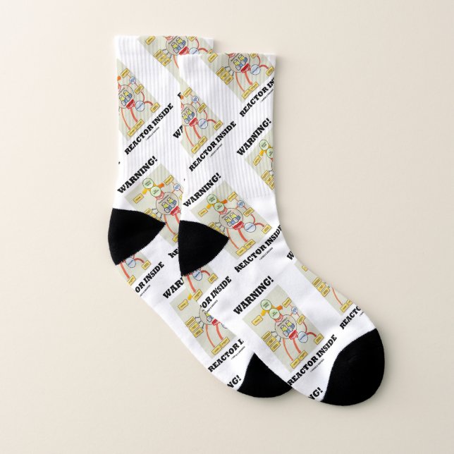 Warnung! Reaktor im Inneren des Nuklearen Powers Socken (Paar)