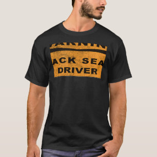 WARNUNG RÜCKSITZFAHRER STRASSENSCHILD SPRICHT T-Shirt