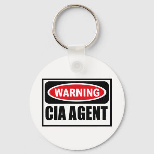Warnung Schlüsselkette des CIA-AGENTEN Schlüsselanhänger
