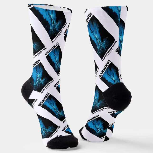 Warnung! Schwarzraucher im Innern der See Socken (Gewinkelt)