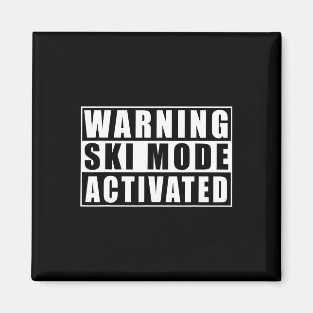 Warnung Skimodus aktiviert  Magnet (Vorne)