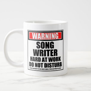 Warnung Songwriter schwer am Arbeitsplatz stört ni Jumbo-Tasse