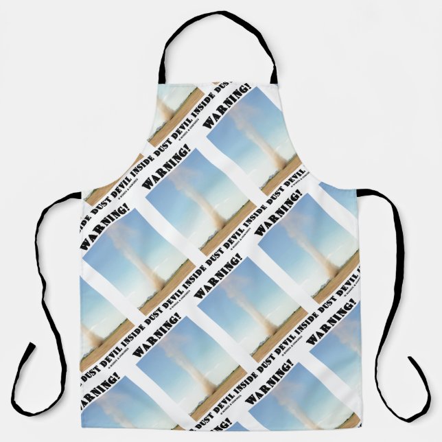 Warnung! Staubteufel Inside Meteorology Spaß Schürze (Vorderseite)