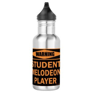 Warnung! Student Melodeon Player! Edelstahlflasche