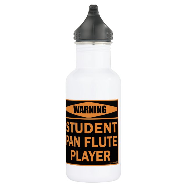 Warnung! Student Pan Flute Player! Edelstahl Edelstahlflasche (Rechts)