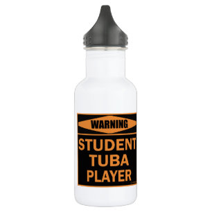 Warnung! Student Tube Player! Edelstahlflasche