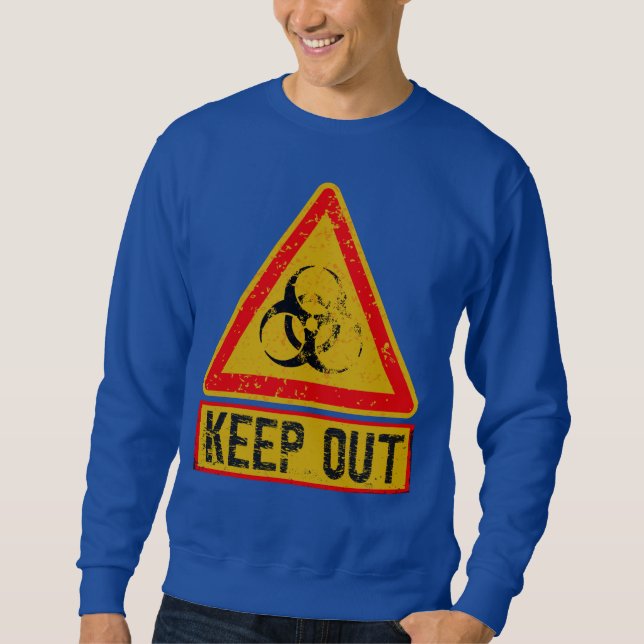 Warnung Sweatshirt (Vorderseite)