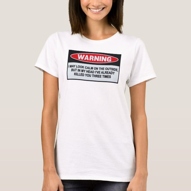 WARNUNG T-Shirt (Vorderseite)
