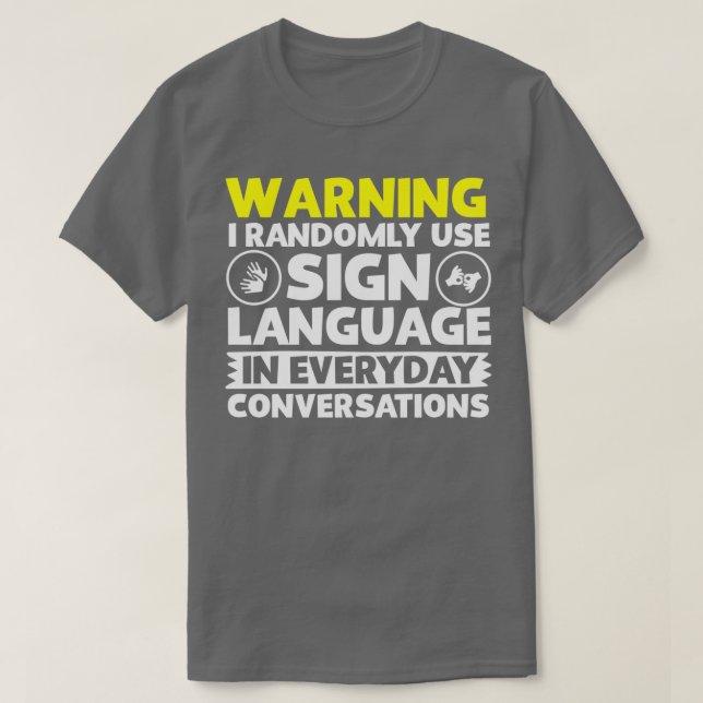 Warnung T-Shirt (Design vorne)