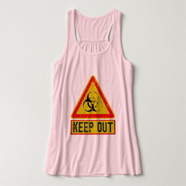 Warnung Tank Top (Design Vorderseite)