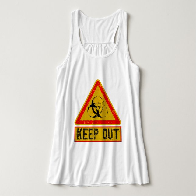 Warnung Tank Top (Design Vorderseite)