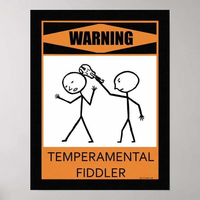 Warnung: Temperamentvolles Poster (Vorne)
