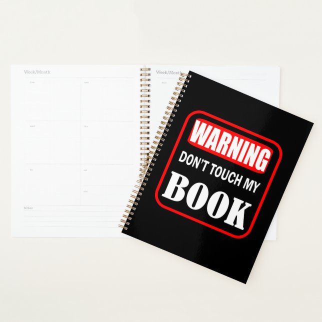 Warnung Touch mein Buch nicht Planer (Anzeige)