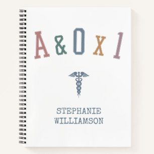 Warnung und Orientierung an Person A&OX1 Krankenge Notizbuch