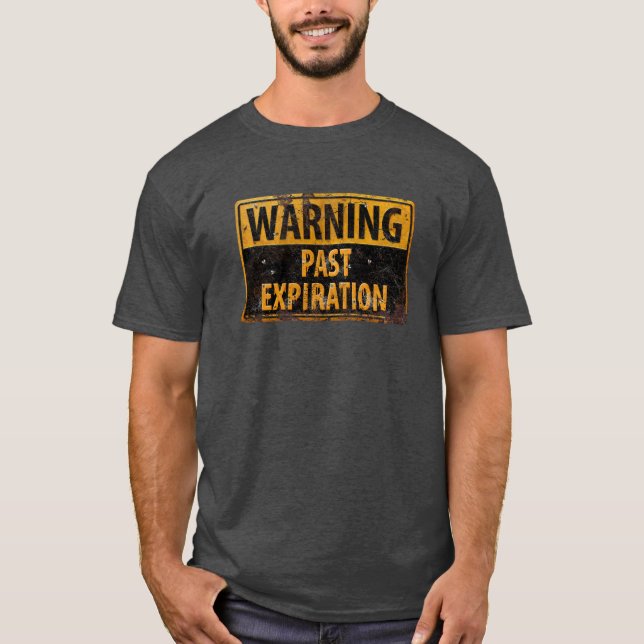 WARNUNG VERGANGENES VERLAUF - Gefahrensymbol für u T-Shirt (Vorderseite)