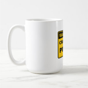 Warnung Verrückte-Hund-Person – Lustiges Hundebesi Kaffeetasse