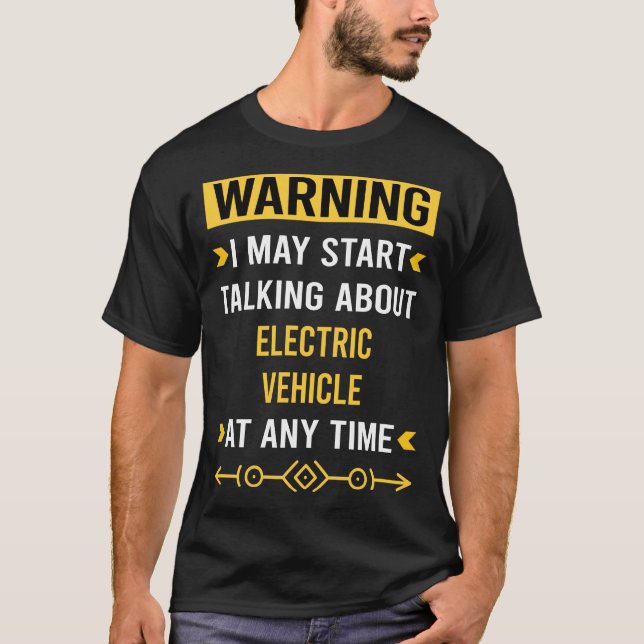 Warnung von Elektrofahrzeugen T-Shirt (Vorderseite)