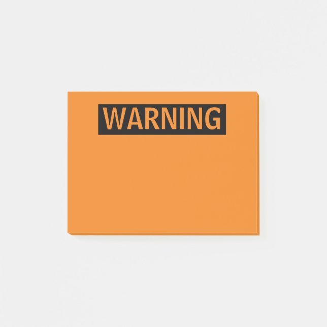 WARNUNG VON POST-IT-NOTEN POST-IT KLEBEZETTEL (Vorderseite)