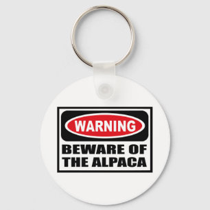 Warnung vor der ALPACA-Schlüsselkette Schlüsselanhänger