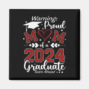 Warnung vor der Mama eines Graduate Tränes Magnet