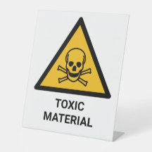 Warnung vor giftigem Material, kaustisch chemisch