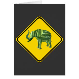 Warnung: Wassermelon Elefant Crossing!