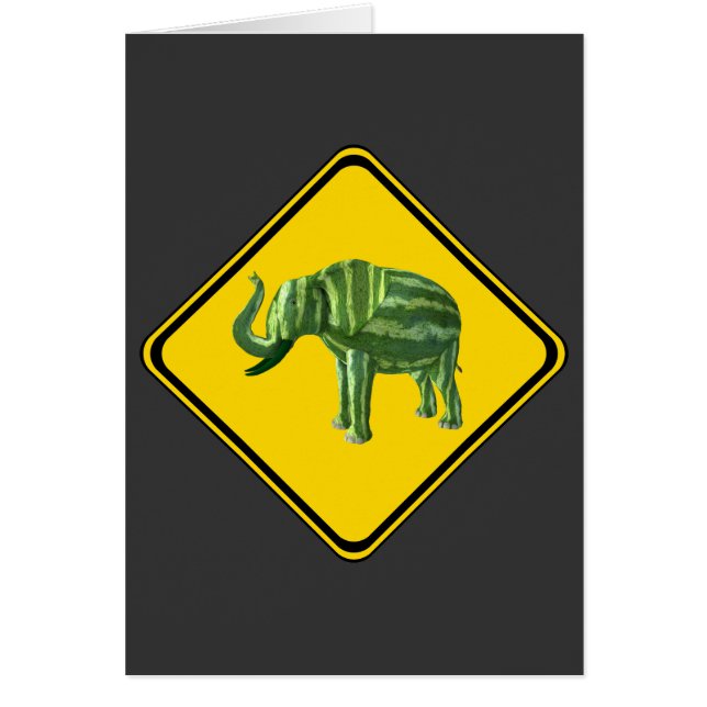 Warnung: Wassermelon Elefant Crossing! (Vorne)