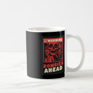 Warnung Zombies Halloween-Kostüm Kaffeetasse