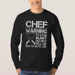Warnung zur Vermeidung von Verletzungen Sagen Sie T-Shirt