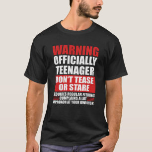 Warnungen für einen offiziellen Teenager T-Shirt