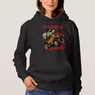 Warnungen Herzen Kreuzfahrer T Rex Dinosaur Reiten Hoodie