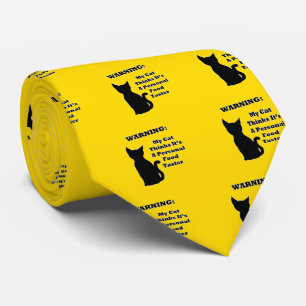 Warnungskatze Krawatte