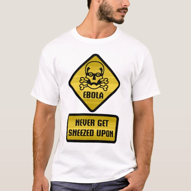 Warnzeichen - Ebola T-Shirt (Vorderseite)
