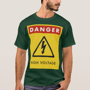 Warnzeichen für Hochspannung T-Shirt