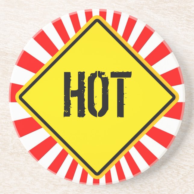 Warnzeichen, HOT Getränkeuntersetzer (Vorne)